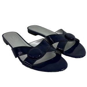 Talbots leather slide sandals